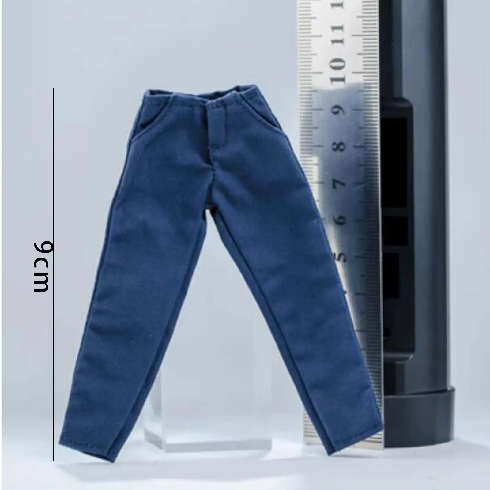 Calça em miniatura em escala 1:12, fantasia de calças de figura masculina, fantasia de soldado em miniatura para bonecas masculinas de 6 '', acessório de figura de soldado,