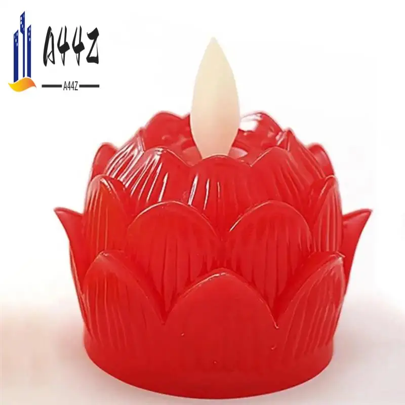 

A44Z-Buddhist Table Candle Candle Lamp Flameless 12Pieces Buddhist Lights Waterproof 100 Hour Tea Light Battery Operated