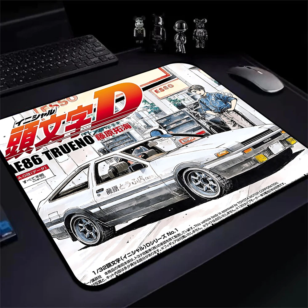 

Anime Racing Initial D Gaming Mouse Pad XS Small Mousepad For PC Gamer Desktop Decoration Office Mouse Mat Deskmat Rug