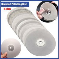 1Pcs 8-inch 200mm Diamond Coated Flat Lap Disc Jewelry Polish Grinding Whee Diamond Grinding Disc Grinding Sheet Sand Tray