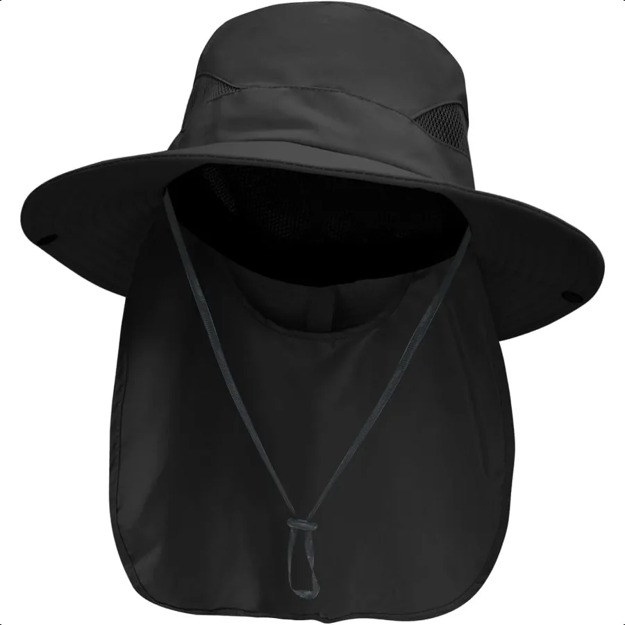

NPJY Sun Fishing Hats with Neck Flap for Men Women UV Sun Protection Bucket Hat