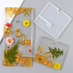 DIY Crystal Epoxy Resin Mold Simple Mobile Phone Holder Decoration Simple Universal Swing Table Silicone Mold