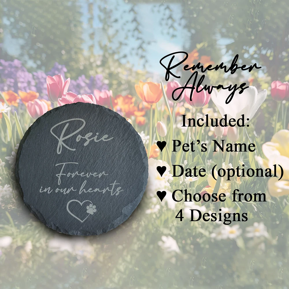 Customized Pet Memorial Stone for Dogs, Name of Death, Personalized Pet Loss Gifts, Dog Grave Marker, Plaque Tombstone