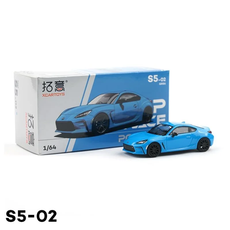 Xcartoys-Alloy Simulação Modelo Carro, Roadster S5-02, Azul, 1:64, GR-86