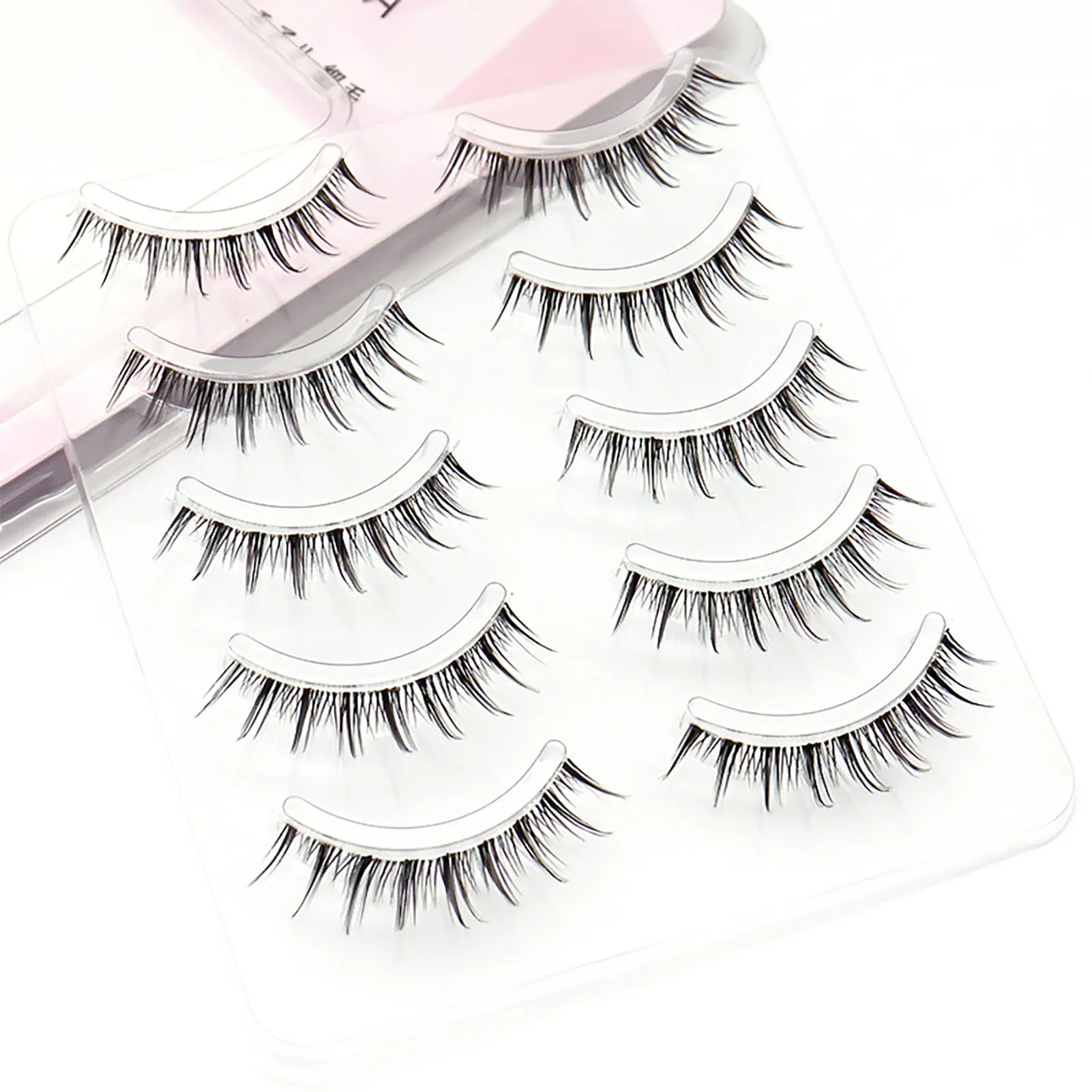 Lashes Wispy Eyelashes 6-12mm Fairy Look Soft Curly Fake Lashes Multipack DIY Beauty Salon Women Girls Use