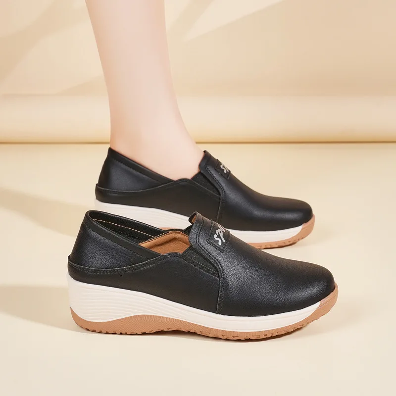 

Кожаные туфли Exportplaid, ультратонкие, женские, дышащие, повседневные, летние, легкие, нескользящие, белые, размер S