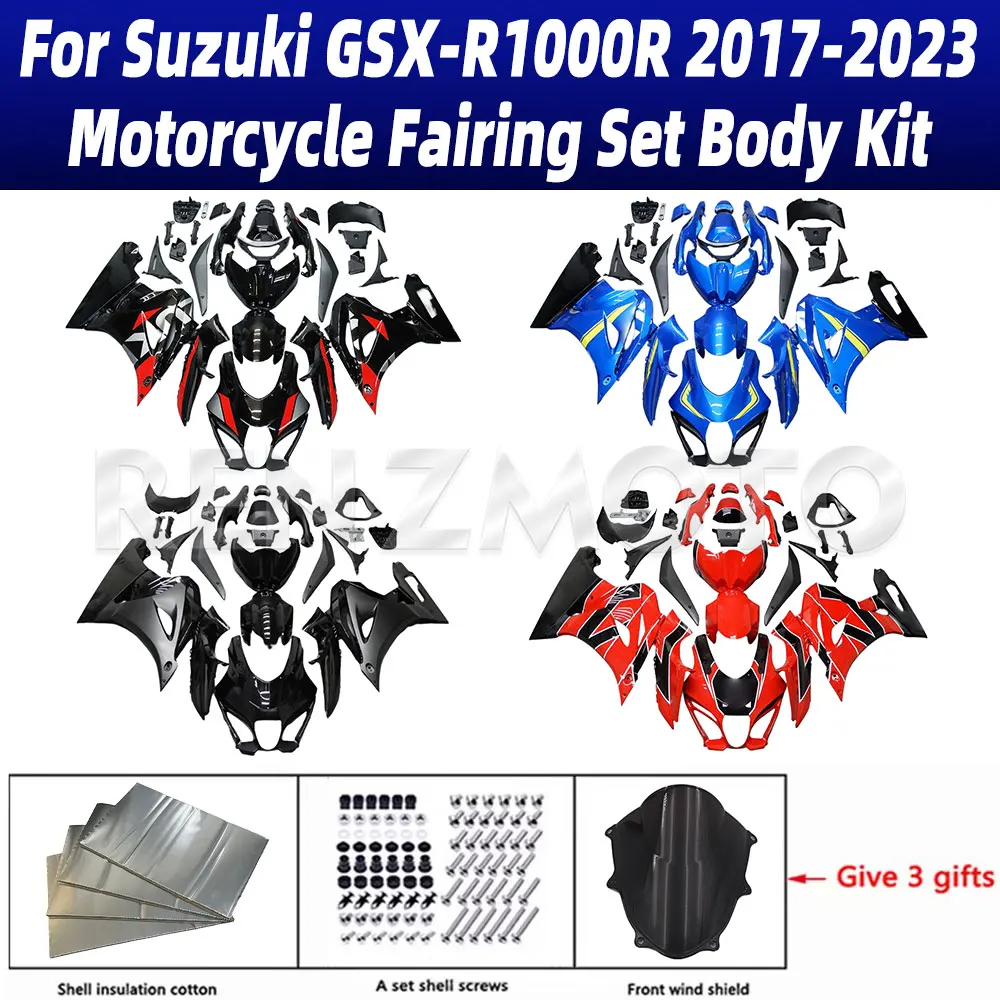 For Suzuki GSX-R1000R 2017-2024 Motorcycle Set Body Kit Fairing Injection ABS Plastics Fairings Accessories Plastic Guard Plate