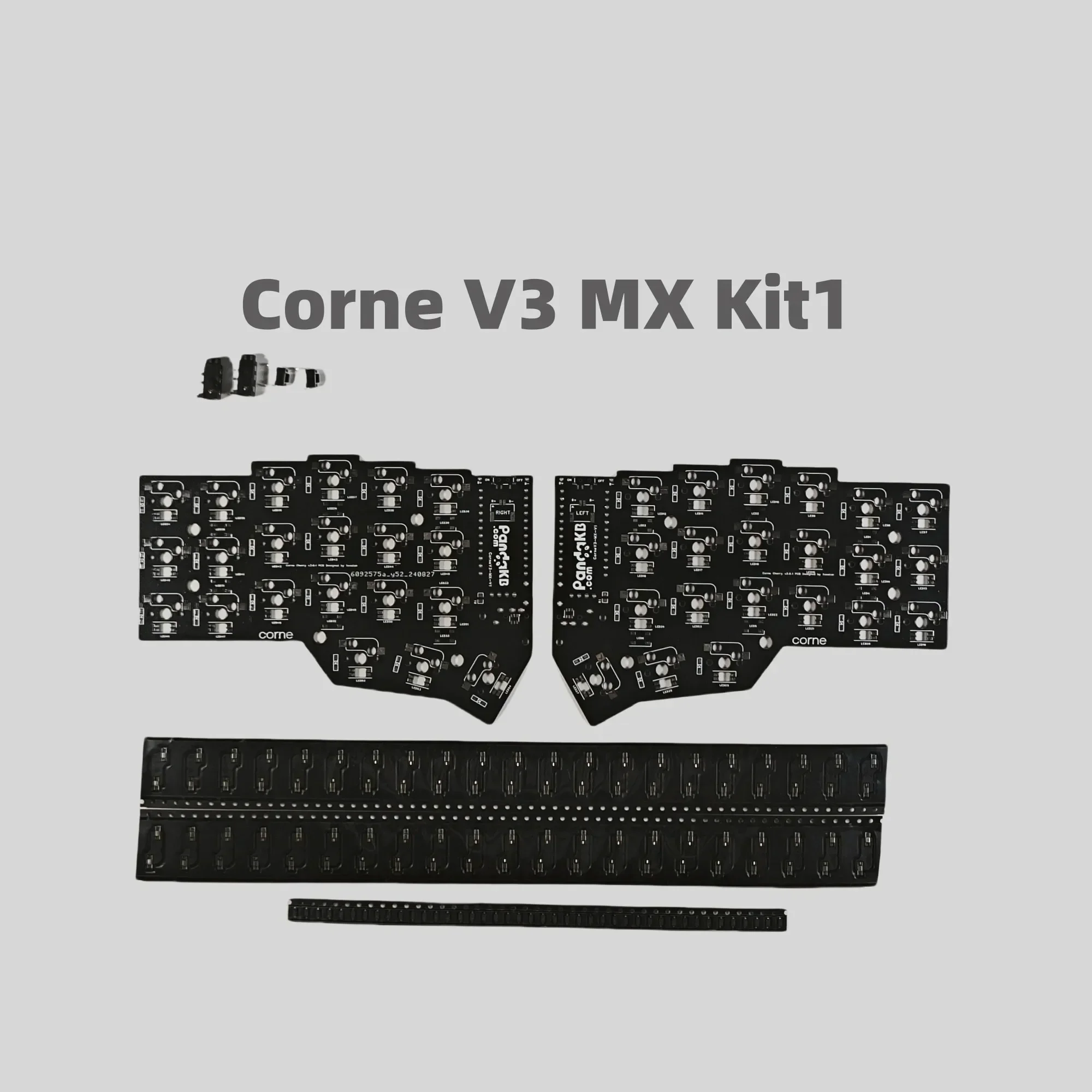 Corne V3 Kit PCB Keyboard Terpisah Corne Crkbd PCB RGB Kit Keyboard Tanduk Nirkabel DIY Kustom untuk Aksesori PC Keyboard Mekanis