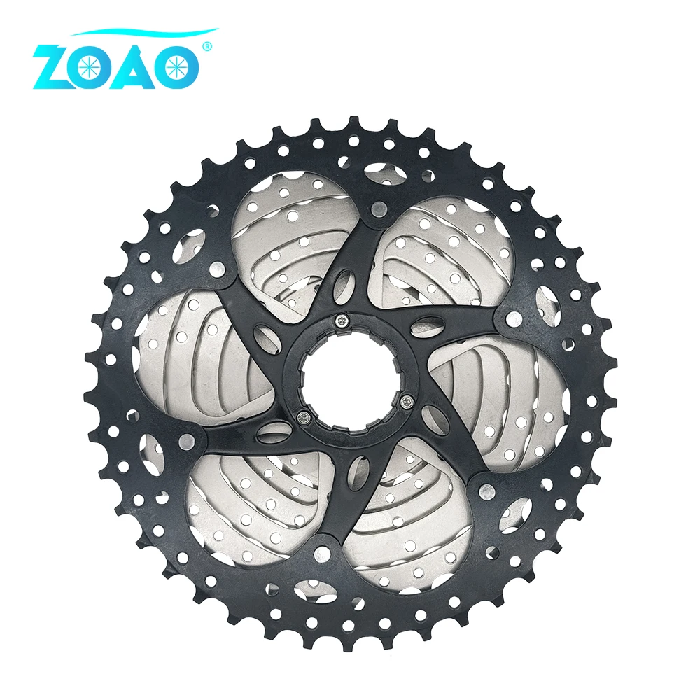 ZOAO-Cassette de 9 velocidades para bicicleta de montaña, 11-42T, 9 s, 27s, rueda libre, piezas de bicicleta 9 S, 42T, Cassette 9V, corriente K7 para M430, M4000