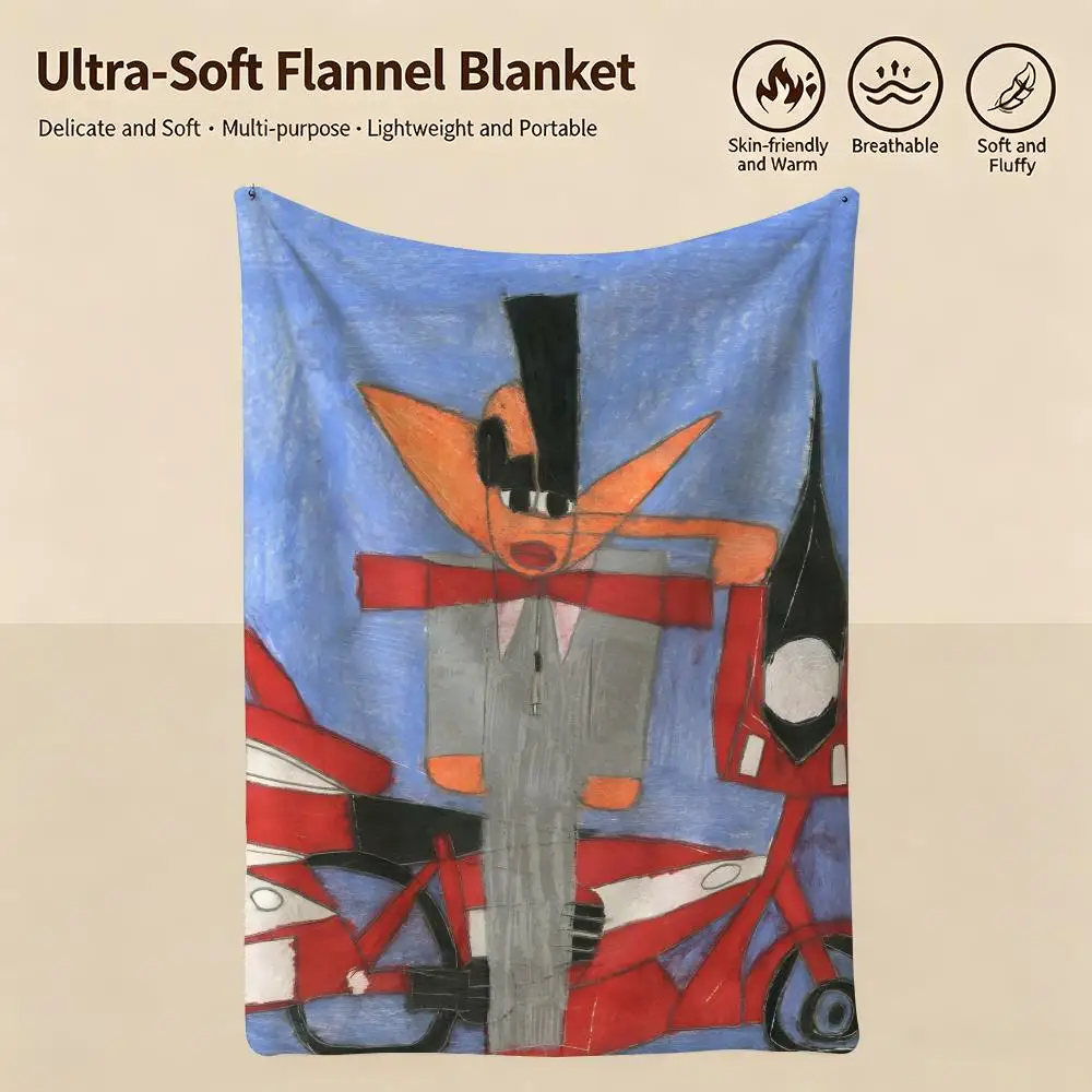 musician A-Anthony Coleman-n Throw Warm Soft Flannel Blanket, Multi-use for Sofa Bed Camping Travel Nap