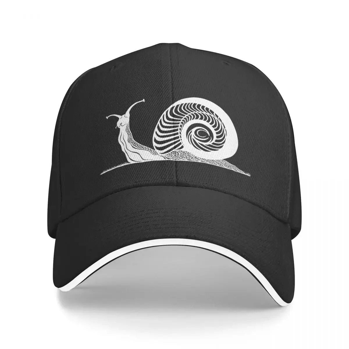 Snail in Grass | Mollusk Design Baseball Cap birthday Uv Protection Solar Hat Beach Outing cute Women's 2025 Men's