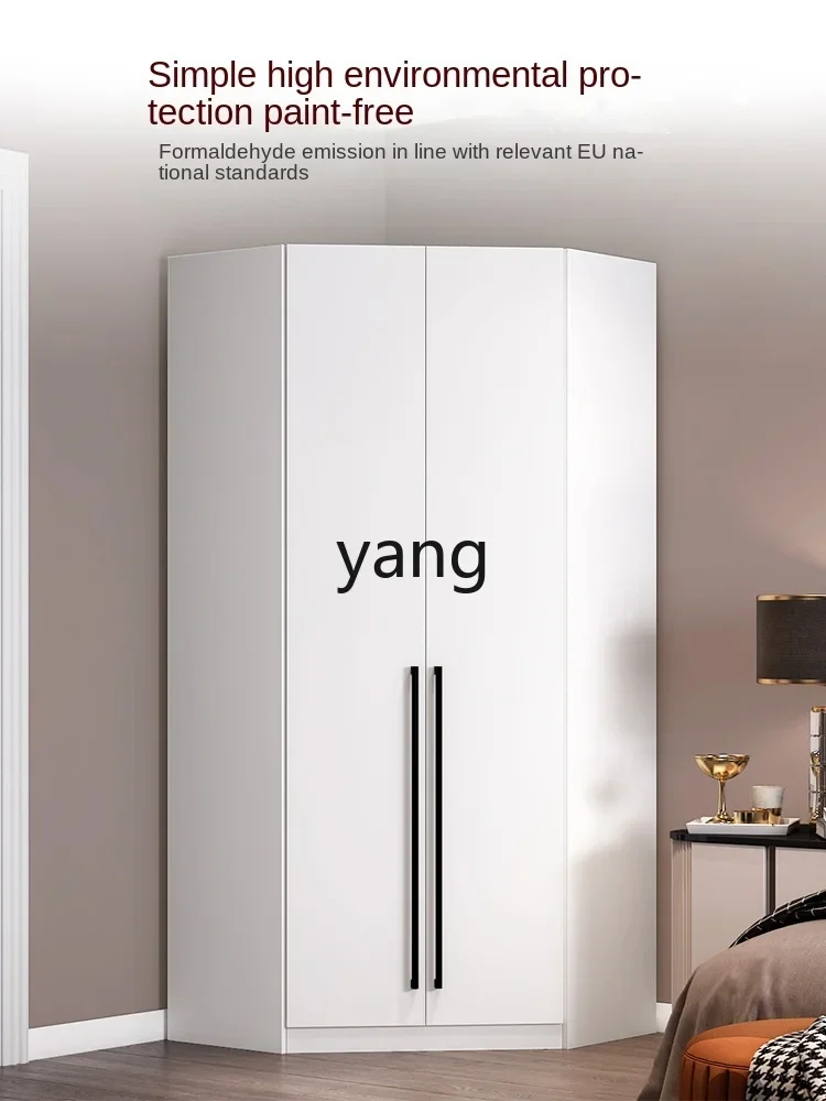 CX Modern Simple Bedroom Corner Locker Pentagon Wardrobe