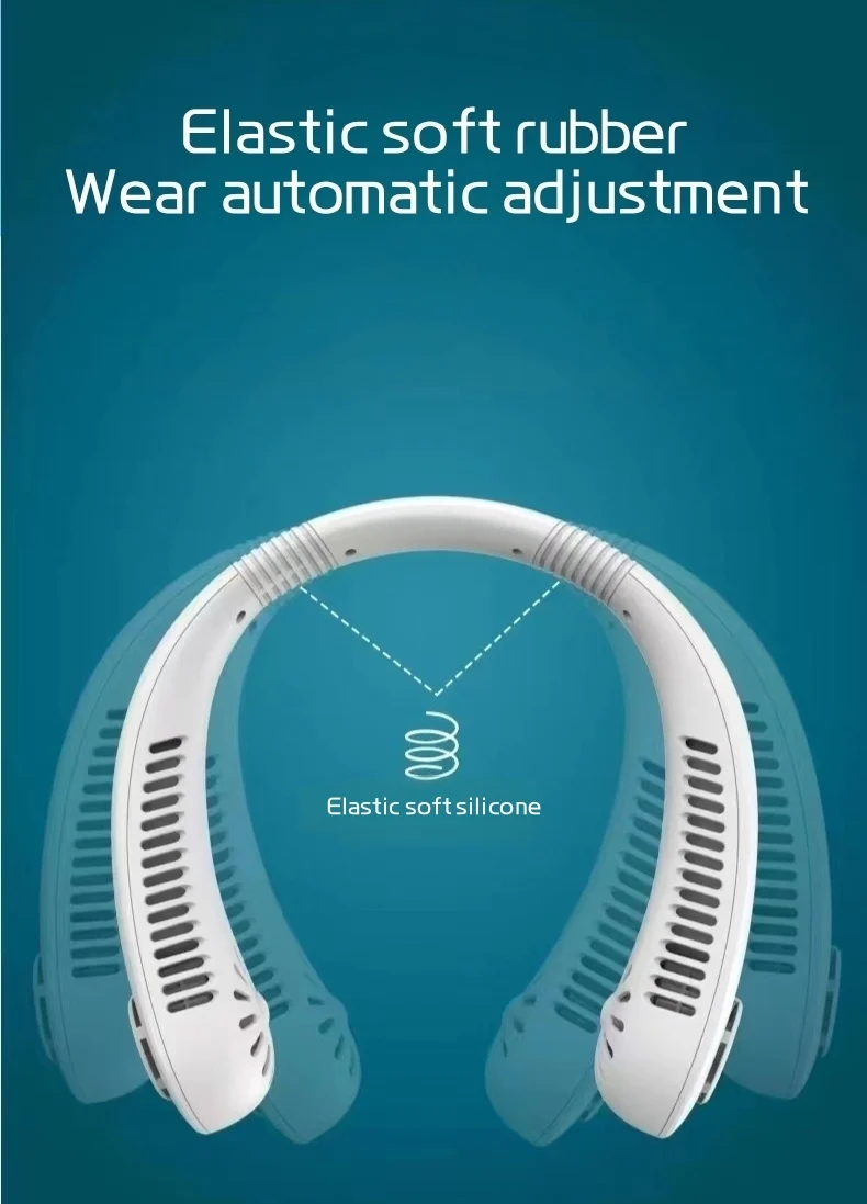 

Neck-hanging fan, lazy person's bladeless fan, USB rechargeable, quiet, strong wind, portable, outdoor sports fan