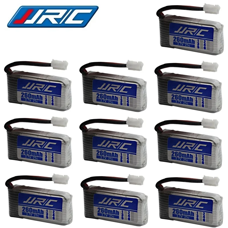 JJRC H36 oryginalna bateria 3.7V 260mAh dla E010 E011 E012 E013 Furibee F36 części zdalnie sterowany Quadcopter 3.7v bateria Lipo 1-10pcs