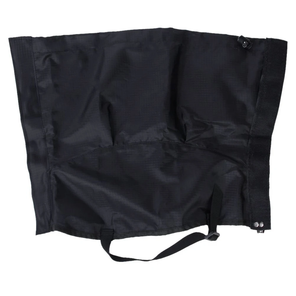 

1 Pair Black Waterproof Breathable Snow Gaiters L 45.5Cm Hook Loop Metal Fastening Outdoor Leg Covers Skiing Hiking Warm Legging