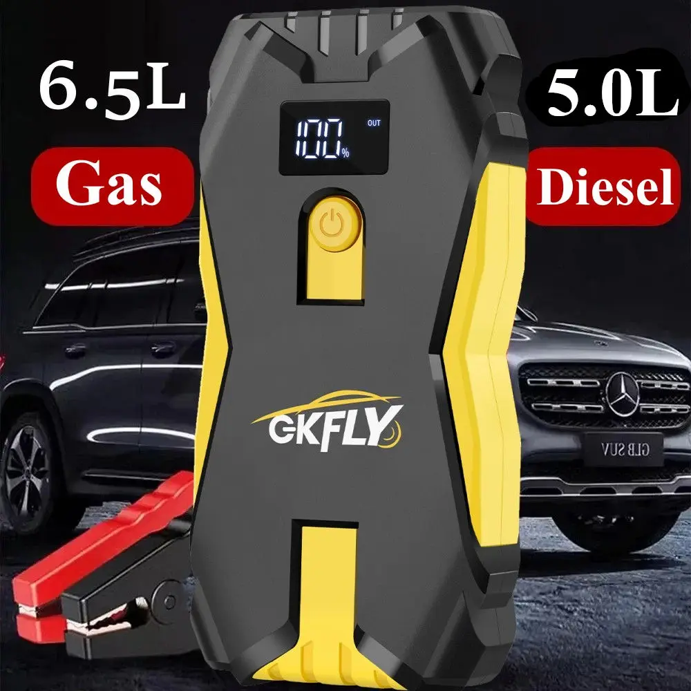 GKFLY 2000A 3000A 4000A Auto Jump Starter Grote Power Bank Auto Batterij Booster 12V Auto Startapparaat voor benzine 6.0L Diesel 5.0L