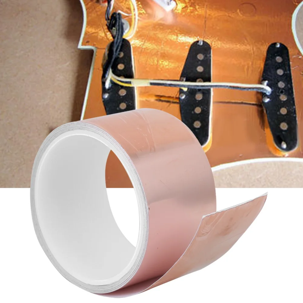2PCS Single Sided Single Sided Conductive Copper Foil Tape 0.05MM Thick 50MM Width Copper Foil Tape Self Adhesive