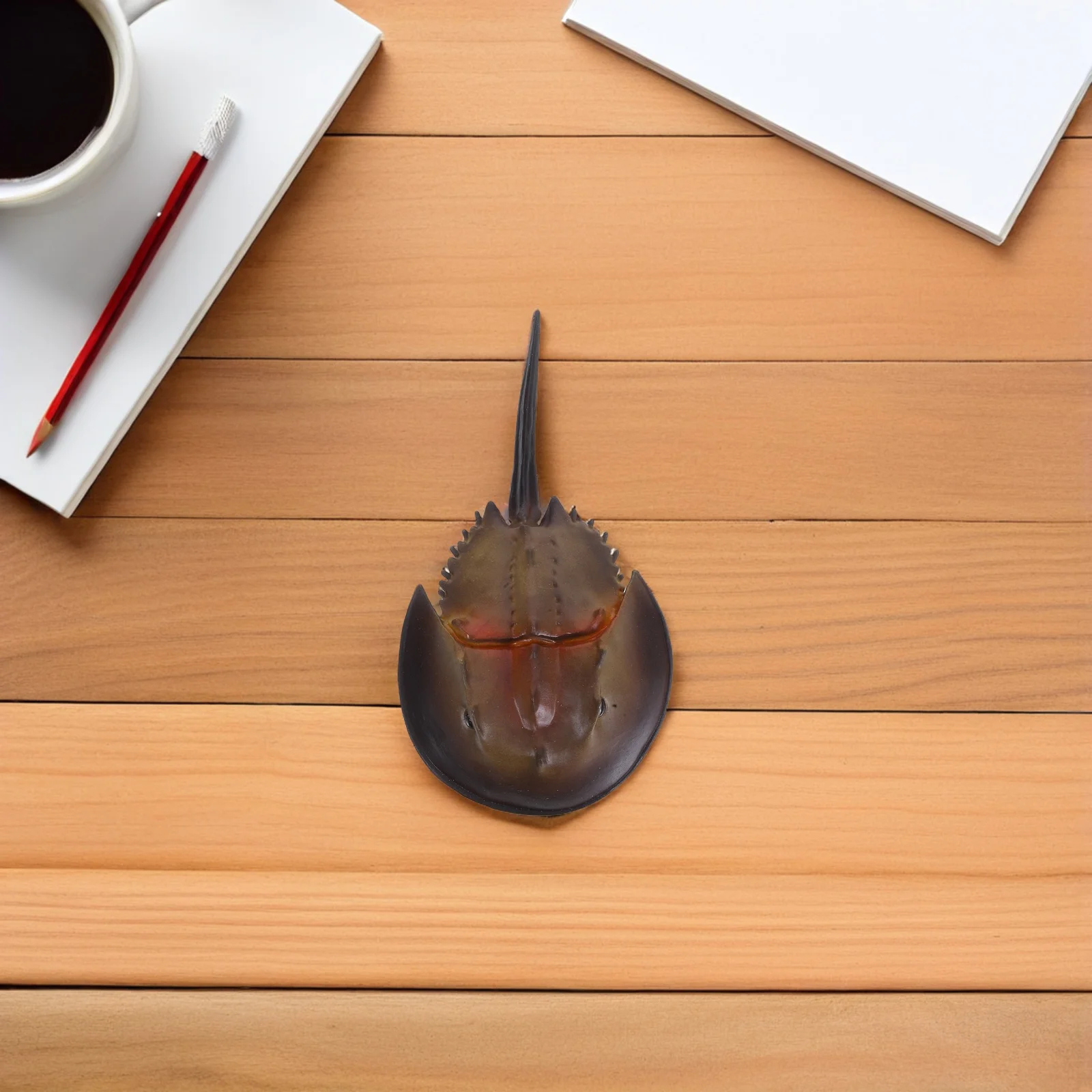 

2 Pcs Sea Life Toys Decor Artificial Plastic Crab Ornaments Fake Lifelike Decorative Food Kitchen Photography Prop Mini Child