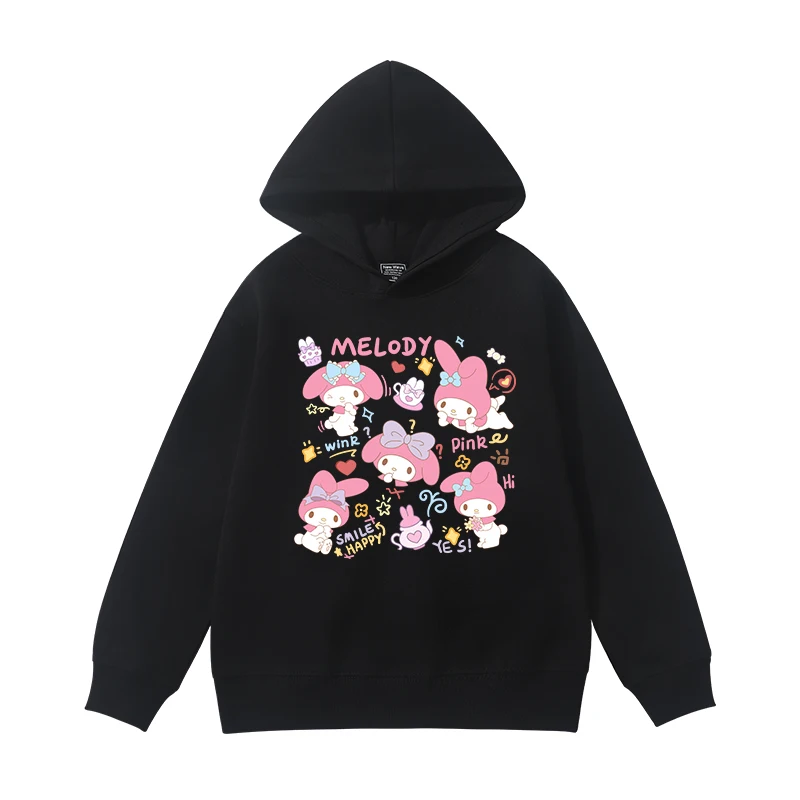 

New Girls' Clothing: Sanrio's Creative and Cute Printed Hoodie, Autumn Outdoor Casual and Fashionable Children's Sweatshirt