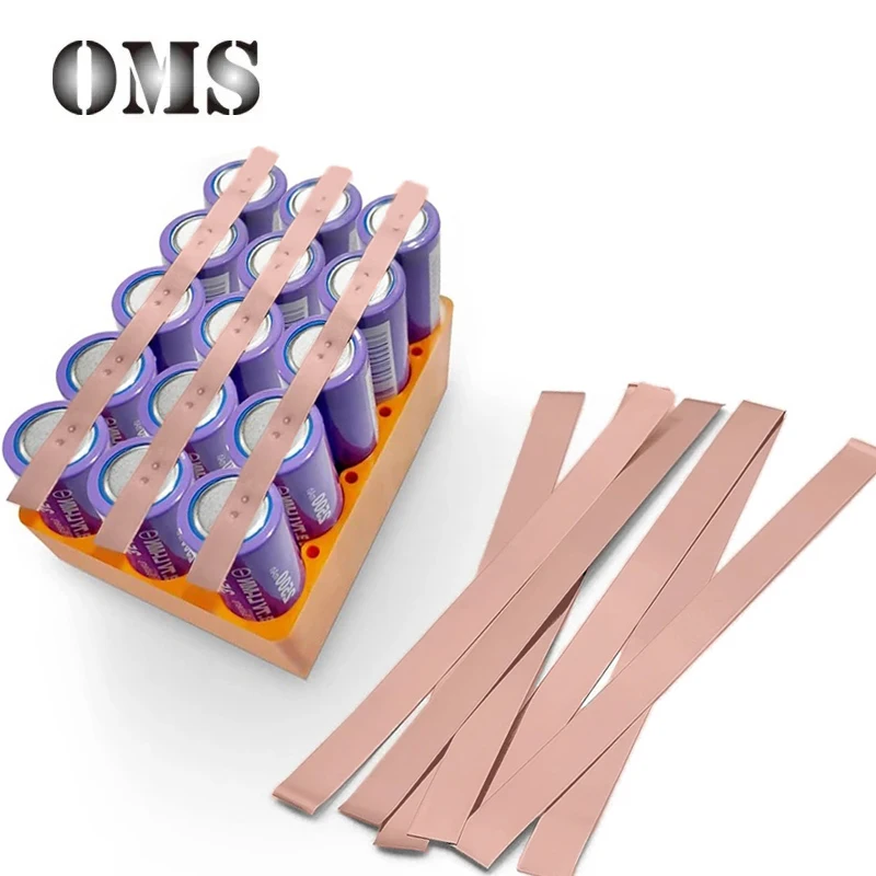 20 Stks/pak Koperen Strip Tabs 0.2X10X100Mm Koperen Strips Plaat Voor Li-Ion Batterij Puntlassen