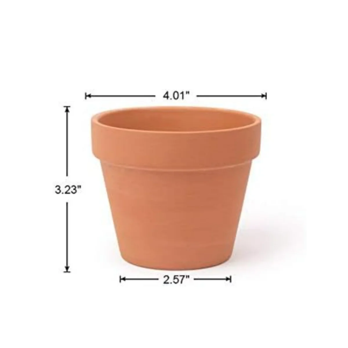 6pcs 4 inch Terracotta Pots Flower Pots Clay Pottery Planter With Drainage Hole Cactus Succulent Plant Nursery Pots For Plants,