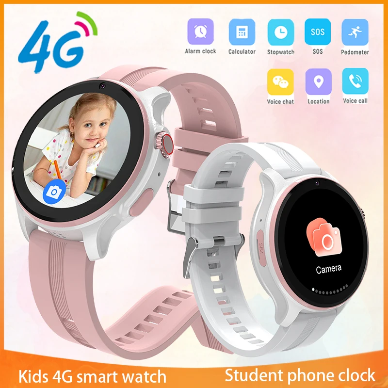 Xiaomi Mijia 4G Smart Watch Video Call Phone Clock Voice Chat Pedometer SOS Call Monitor Bracelet GPS WIFI Location Smartwatch