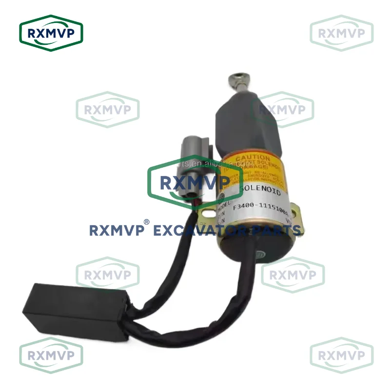 F3400-1115100A-275 Stop Solenoid Valve 12V Fits Excavator 4F90 Diesel Engine