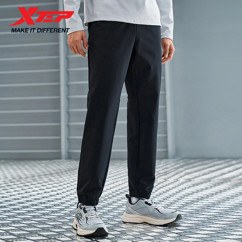 بنطلون Xtep للرجال للركض والماء ونعل مرن مريح رياضي كلاسيكي كل يوم أنيق 976429980547 #2