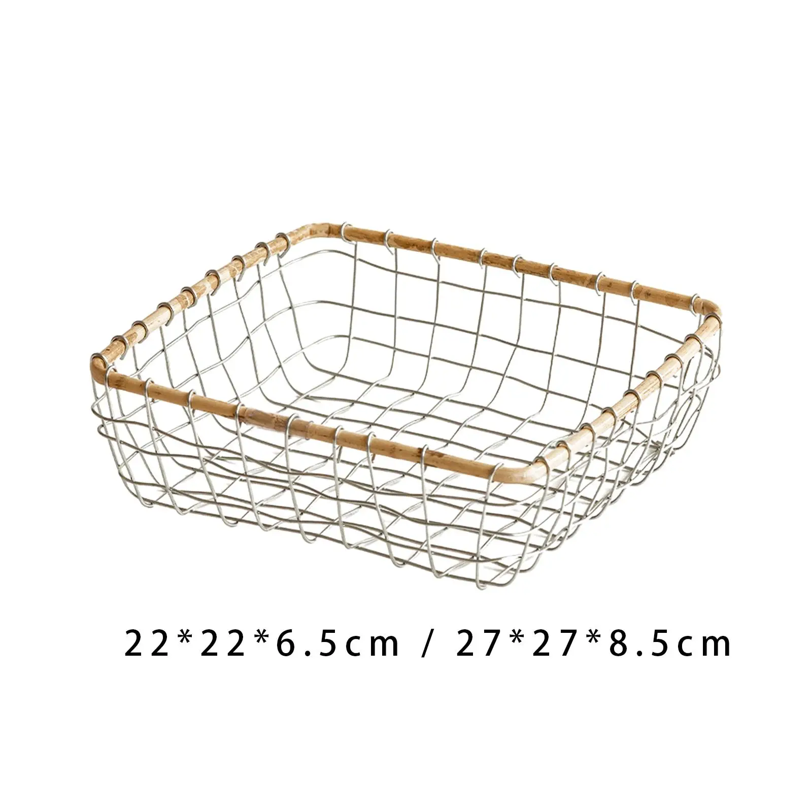 Kitchen Vegetable Fruit Basket, Chicken Egg Storage Basket Wire Woven Basket Iron Bread Basket Egg Basket,