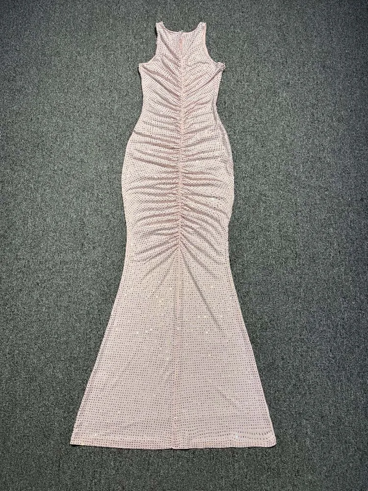 جودة عالية الساخن ختم مثير سترة مرنة فستان 2025 موضة جديدة مخصصة الملابس النسائية #5