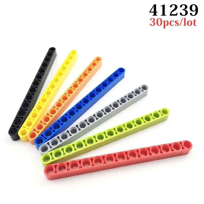 G-MOC 30Pcs/lot Buildings Blocks 41239 High-Tech 1x13 Holes Liftarm Car Particle Assembles DIY Educational Bricks Kids Toys