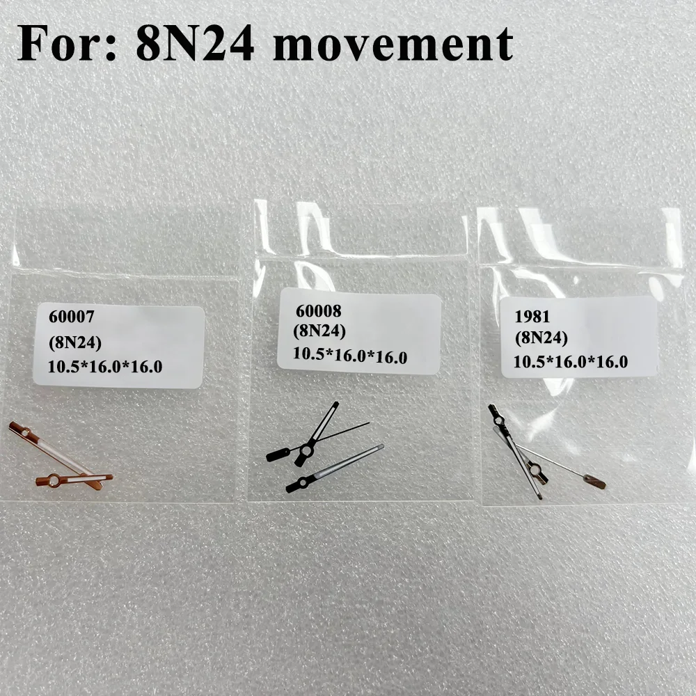 Watch Accessories Watch Hands Suitable for 8N24 Skeleton Movement Watch Pointers 3-Pin Needles Repair Parts