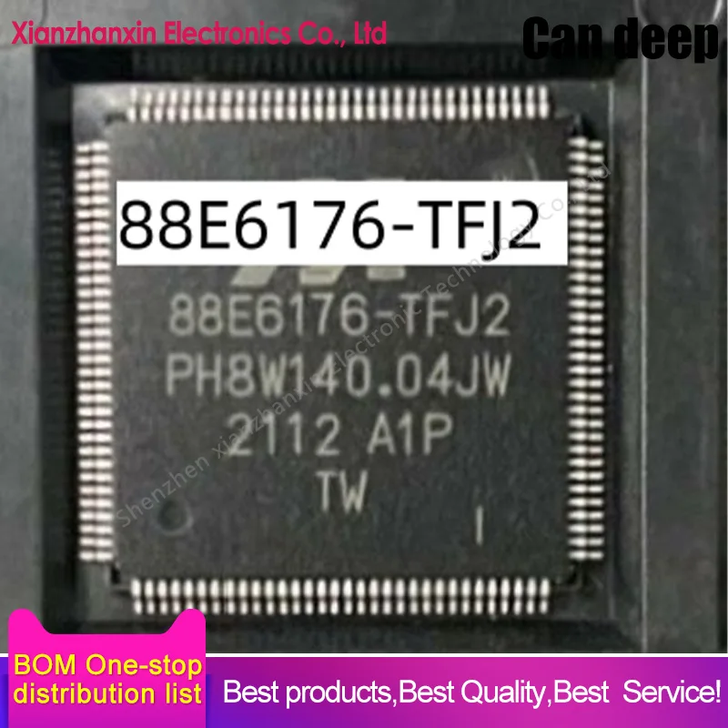 1PCS/LOT 88E6176-A1-TFJ2C000 88E6176-TFJ2 88E6176 TQFP128 Ethernet chip in stock