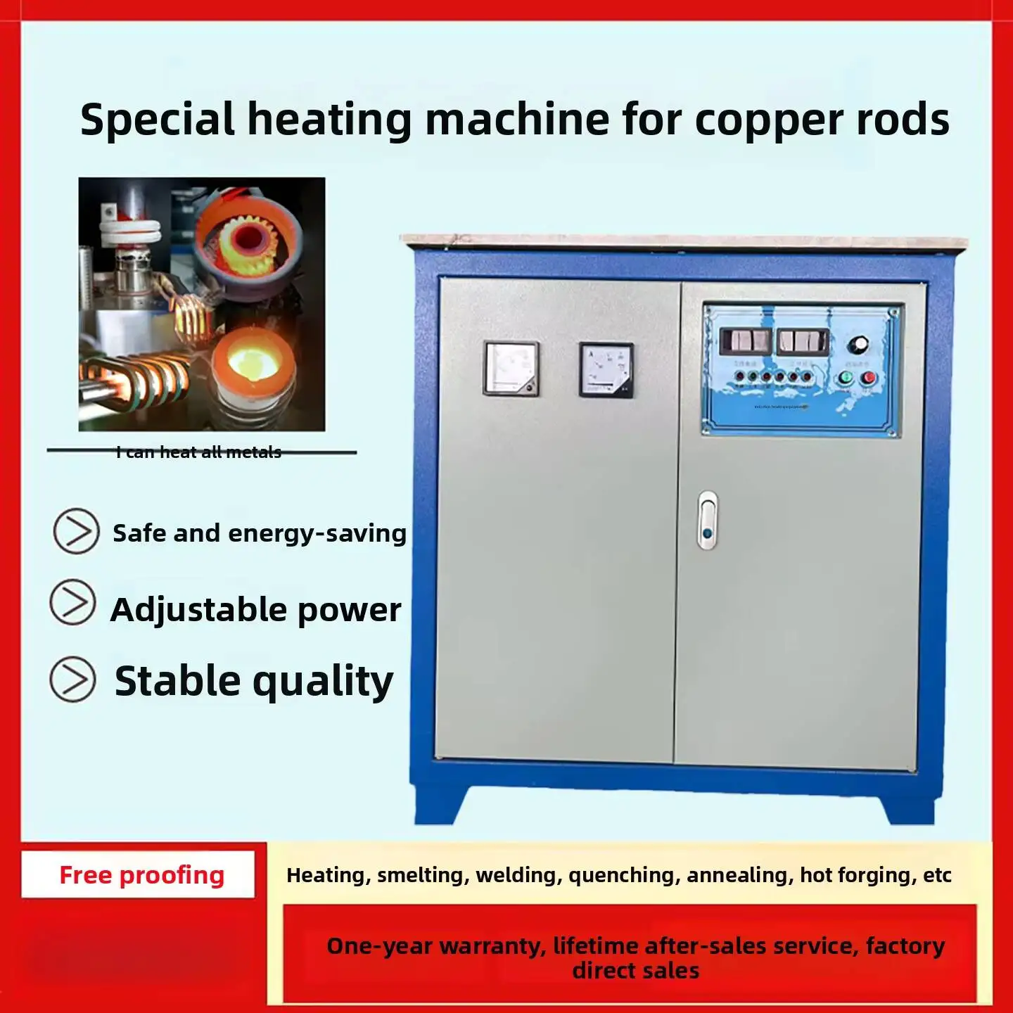 Special Induction Heating Machine Heat Treatment Forging Hardening Brazing Annealing Metal Equipment