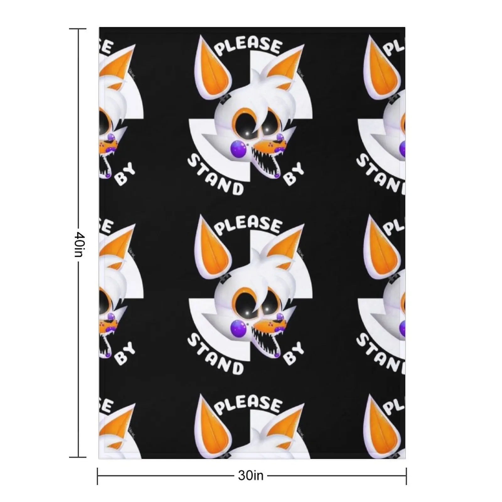 Lolbit please stand by Throw Blanket Flannel Fabric For Baby Thins Beach Blankets