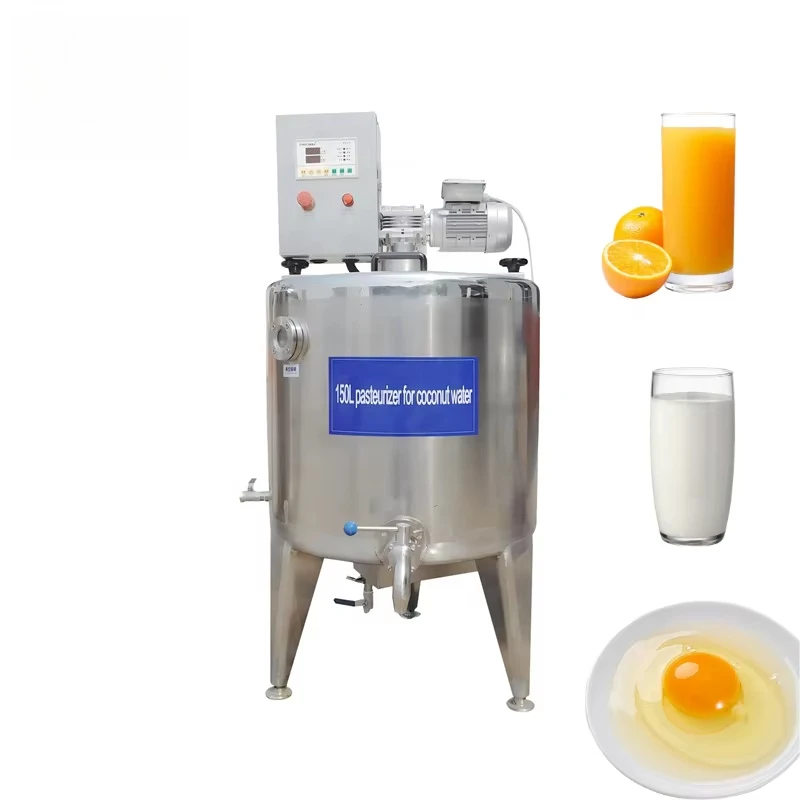 High Efficiency Food Grade Processing Equipment Stainless Steel Industrial Fresh Juice Milk Yogurt Pasteurizer Tank