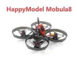 HappyModel Mobula8 1-2S 85mm Micro FPV Whoop Drone X12 AIO Flight Controller 400mW OPENVTX Caddx Ant 1200TVL EX1103 KV11000