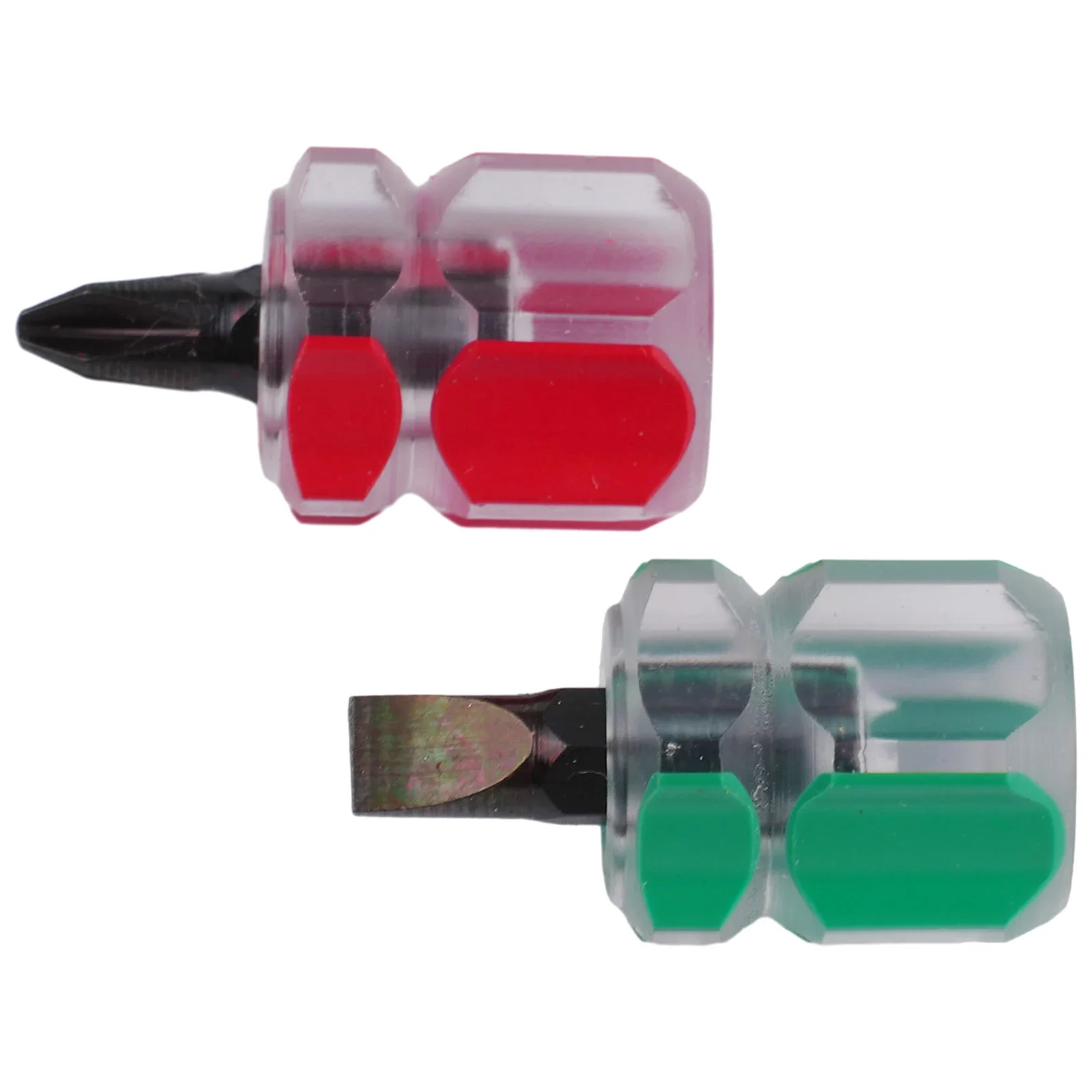 

2pcs Screwdriver Kit Mini Small Portable Radish Head Screw Driver Transparent Handle Repair Hand Tools Precision Car Repair