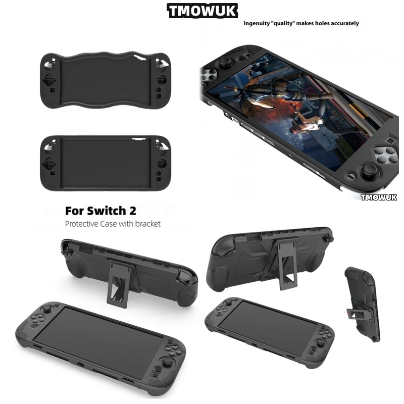 

For Switch 2 Console Non-Slip Silicone Sleeve With Foldable Stand - Durable & Stylish