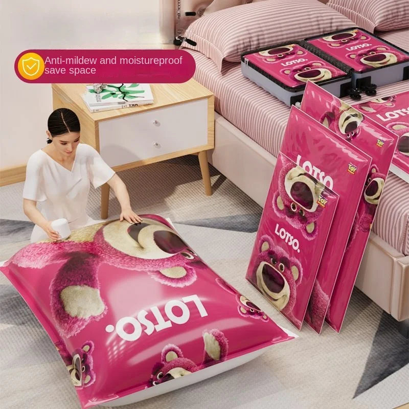 Lotso borsa a compressione sottovuoto borsa portaoggetti trapunta addensata abbigliamento trapunta bagaglio a casa speciale borsa portaoggetti