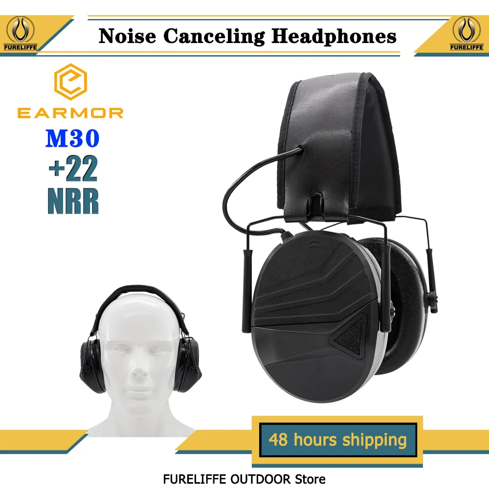 

Shooting Ear Protectors EARMOR M30 MOD3 Ear Muffs Electronic Anti-noise Headphones Airsoft Hunting Hearing Protection Headset
