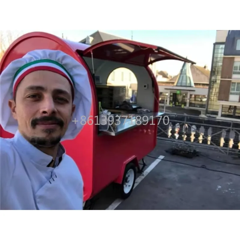 Remolque de camión de comida Gourmet a la venta Cocina de fusión con campana de ventilación personalizable para tacos, tazones, gamas de Wok comerciales Ramen