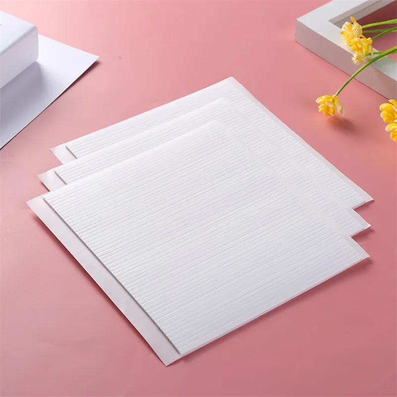 Dwustronne samoprzylepne paski piankowe o grubości 2 mm/3 mm Trwała lepka taśma piankowa do majsterkowania Shaker Card Craft Project 3 arkusze /