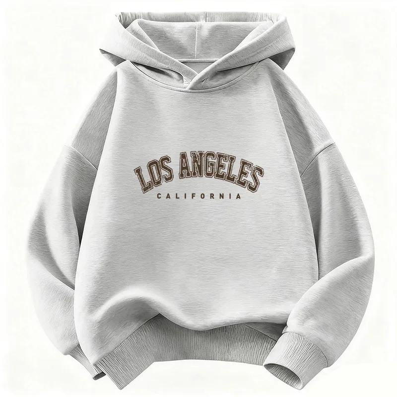 Casual Fashion Los Angeles California Letter Hoodie Kids Children's Sweatshirt Hoody Boys Girls Autumn Winter Hoodies