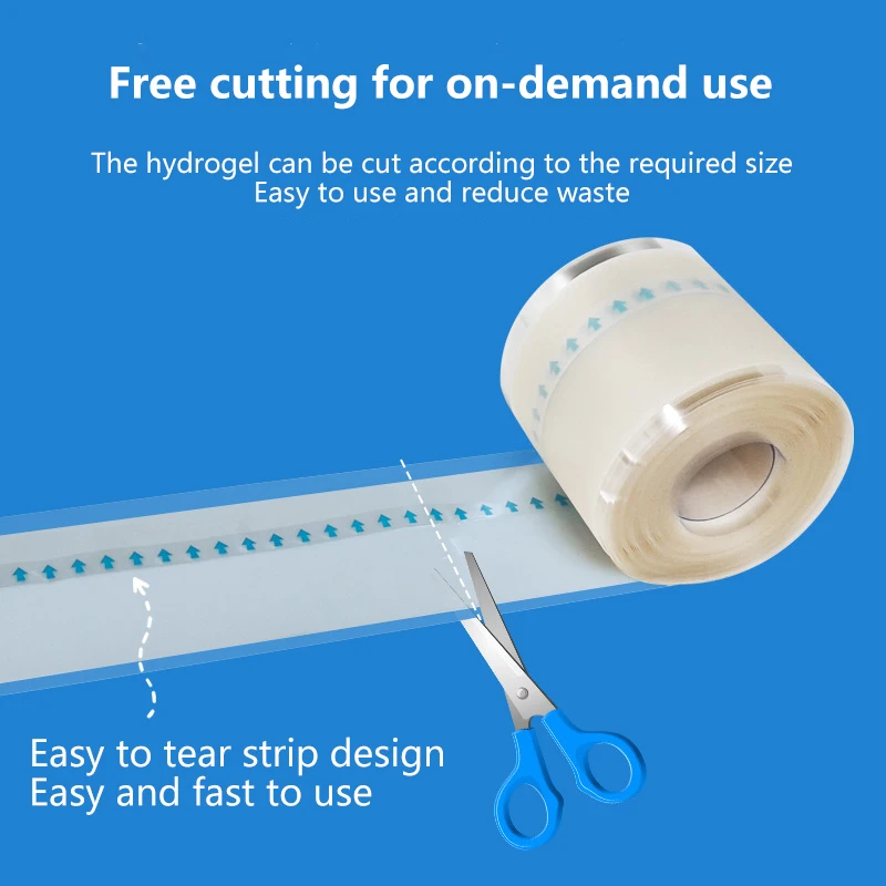 1 Roll Scar Cover Tape Waterproof Self-Adhesive Hydrocolloid Band Aid Dressings For Effective Wound Care Extra Thin Soft