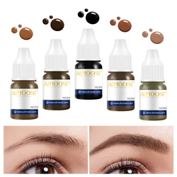 AIMOOSI Black Eyebrow Pigment 3ml PMU Tattoo Ink for Eyebrow Eyeliner Microblading Permanent Makeup Supplies