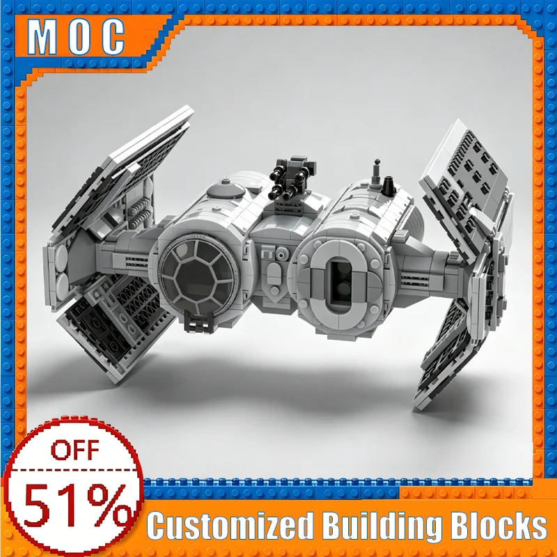 

870 PCS TIE/L Launcher Building Blocks Model DIY Assembly Educational Toy Customize Creative Collection Birthday Popular Gifts