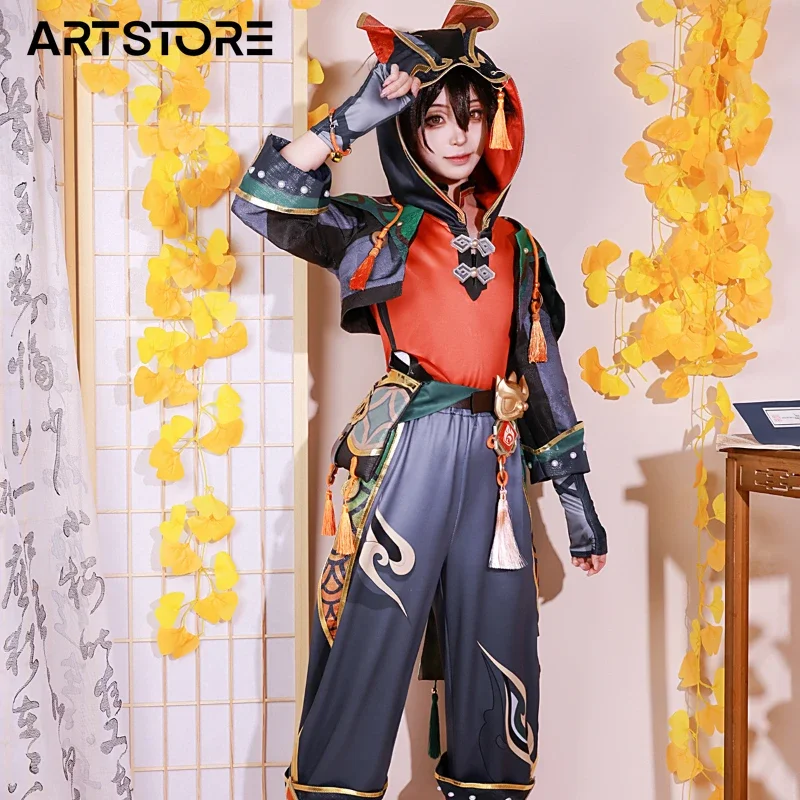 Game GenshinImpact Gaming Cosplay Costume Role Play Comic With Hallowmas Party Wigs Anime Prop