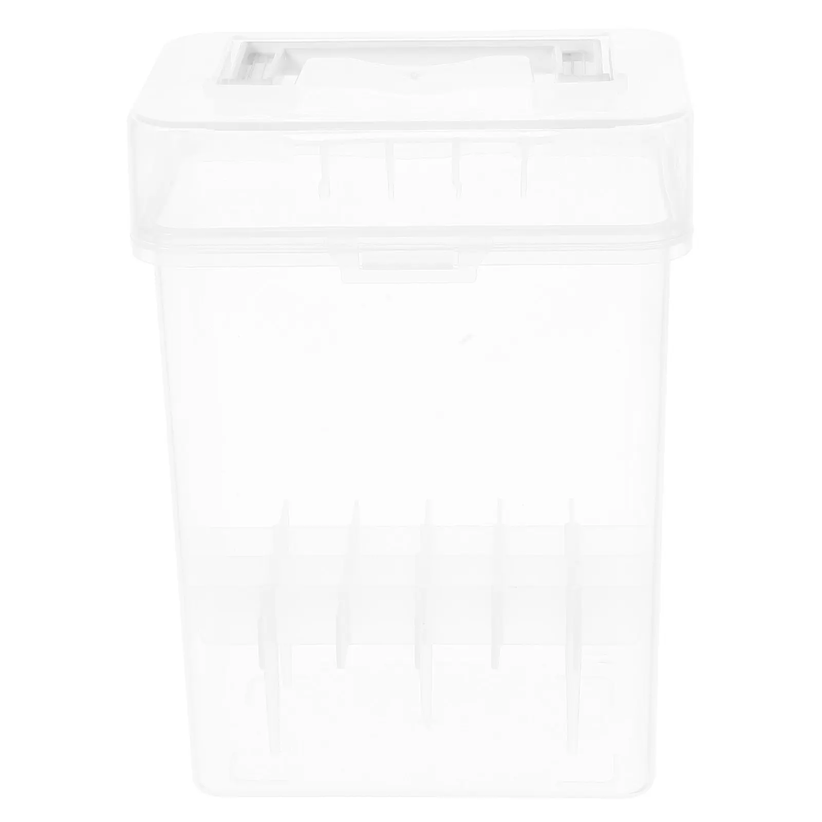 

Прозрачный пластиковый футляр для маркеров, портативный органайзер для ручек с ручкой, вместительный контейнер для хранения маркеров для скетчинга