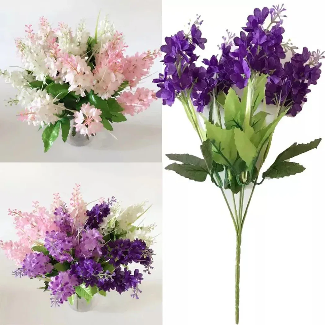 1pc Artificial Flower Bouquet 5 Heads Hyacinth 33cm Purple White Pink Yellow-Plastic For Office Party Weddings Home Decoration